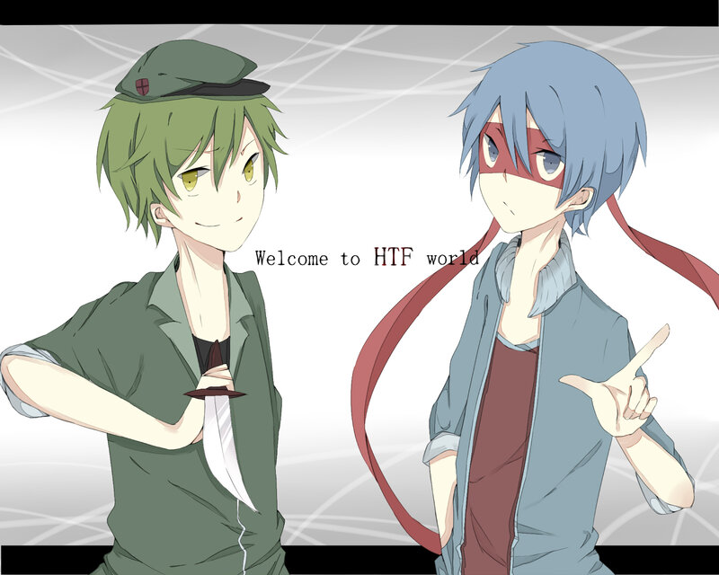 Two Anime Characters — Green, Neutral, Knife