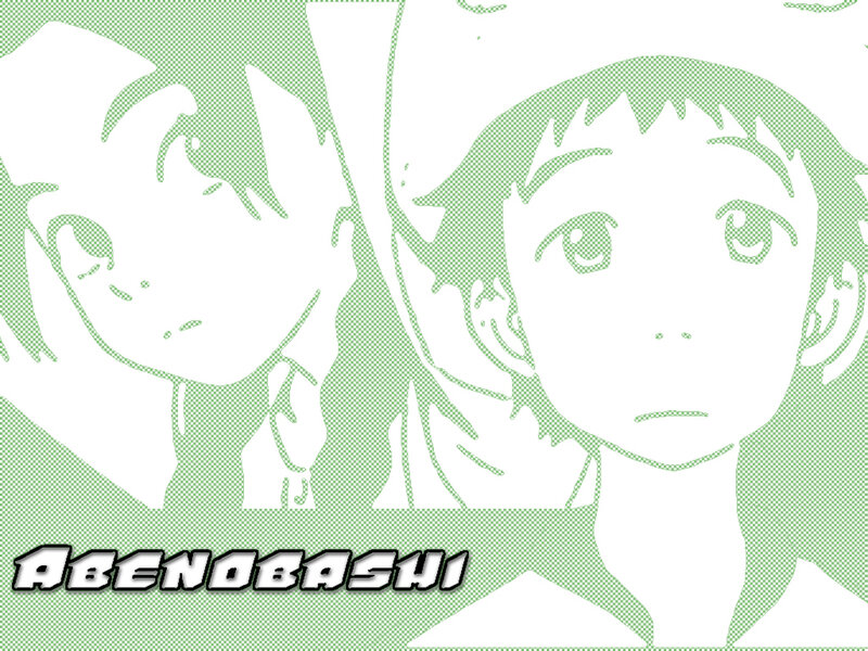 Two Anime Characters — Green, Neutral, Manga