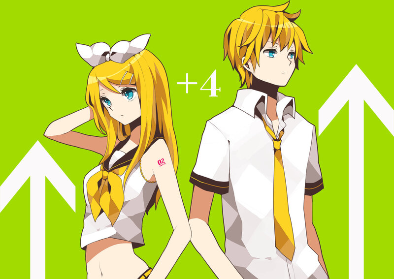 Two Anime Characters — Green, Neutral, School Uniform