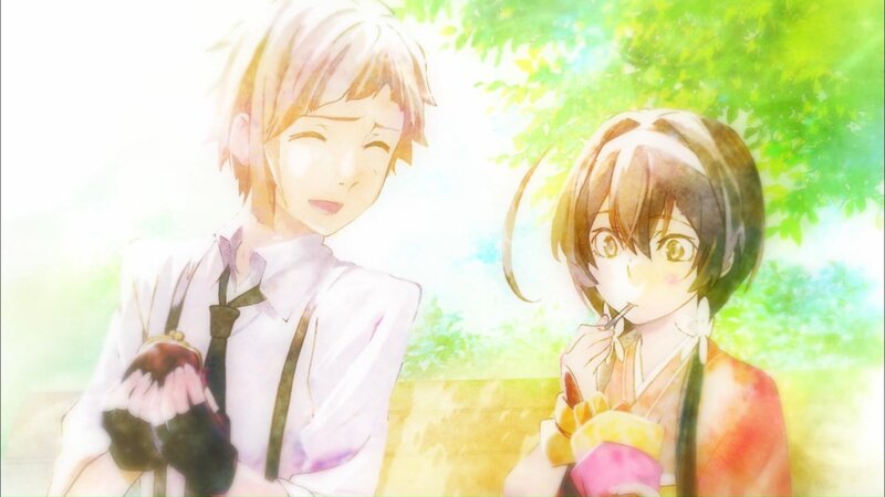 Two Anime Characters — Green, Serene, Afternoon, Trees
