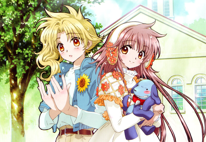 Two Anime Characters — Green, Serene