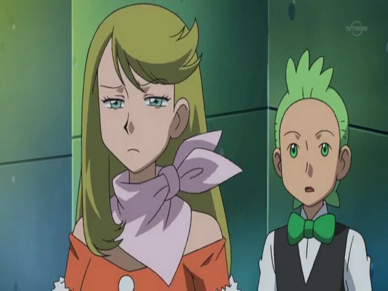 Two Anime Characters — Green, Serious
