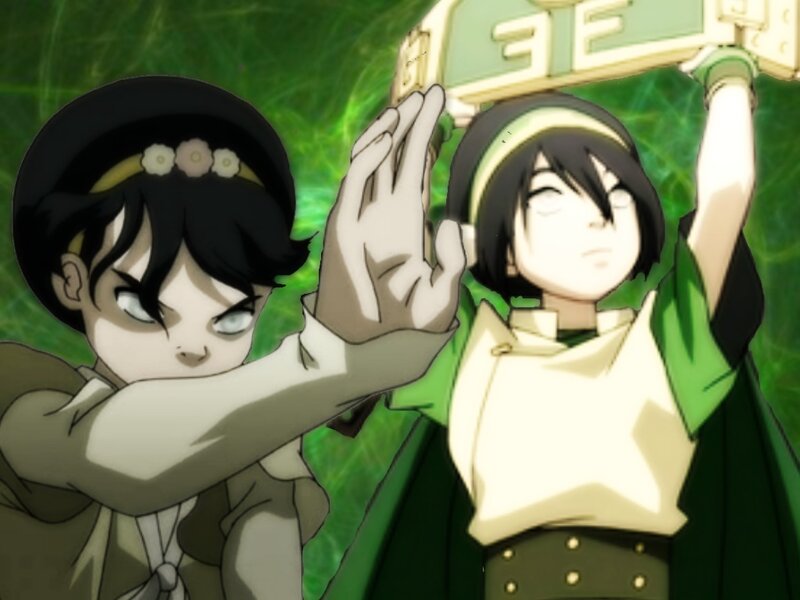 Two Anime Characters — Green