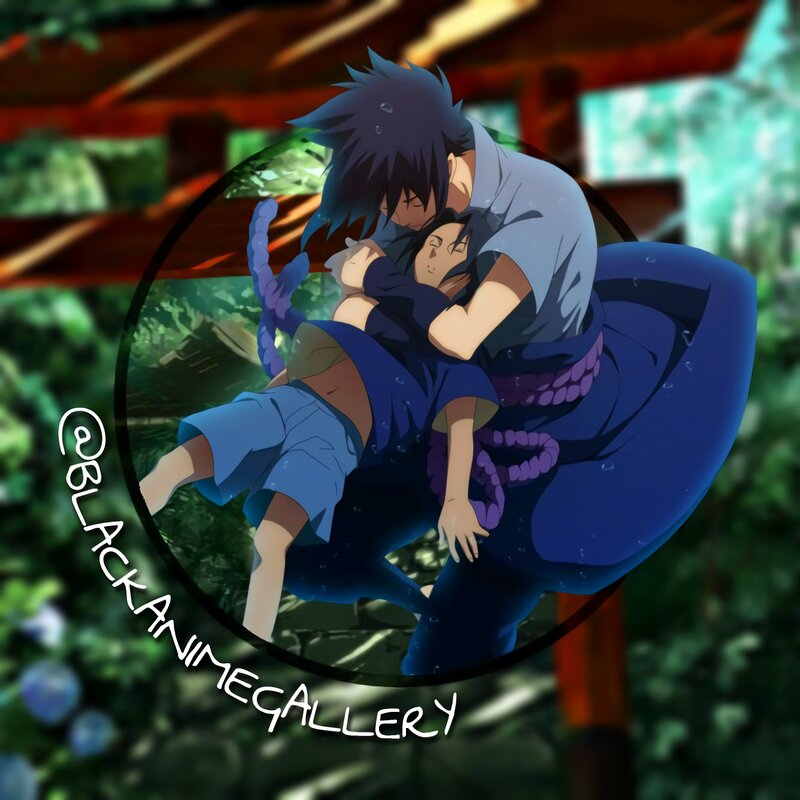 Two Anime Characters Hugging — Blue, Calm, Afternoon