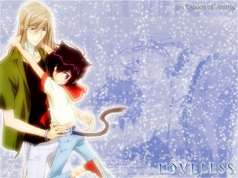 Two Anime Characters Hugging — Blue, Dreamy