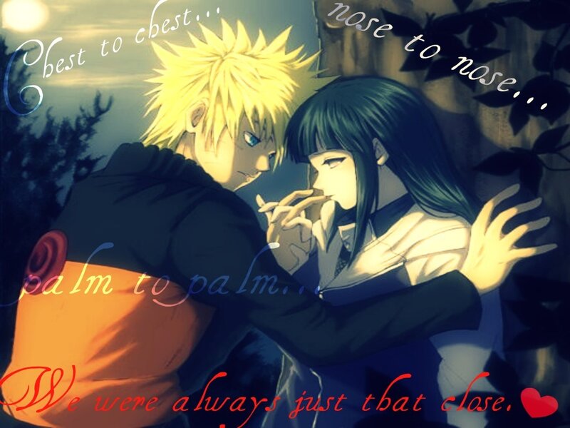 Two Anime Characters Hugging — Blue, Romantic, Night, Text Overlay