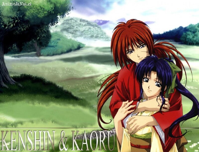 Two Anime Characters Hugging — Green, Serene