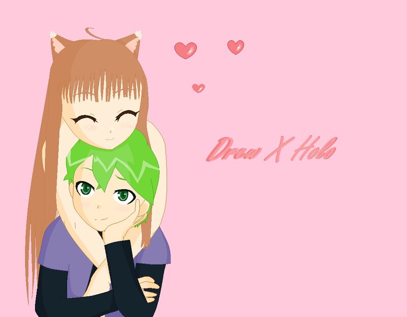 Two Anime Characters Hugging — Pink, Sweet