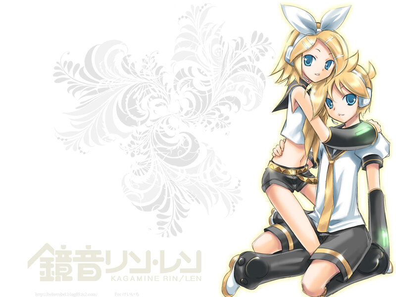 Two Anime Characters Hugging — White, Friendly