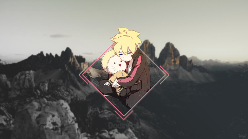 Two Anime Characters Hugging — Yellow, Calm, Sunset