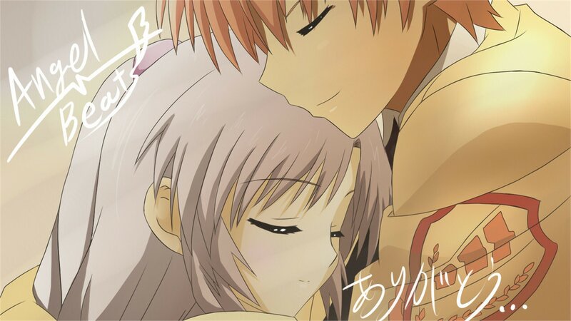 Two Anime Characters Hugging — Yellow, Calm