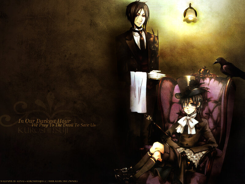 Two Anime Characters in a Room — Brown