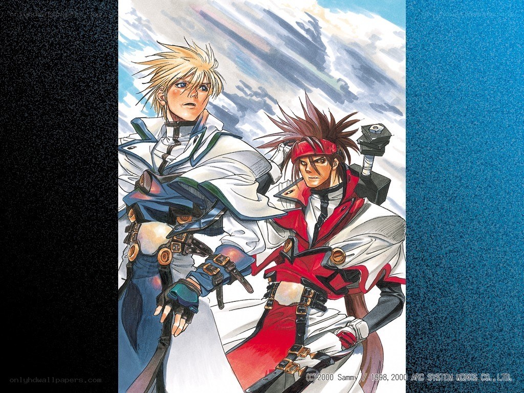 Two anime characters in action