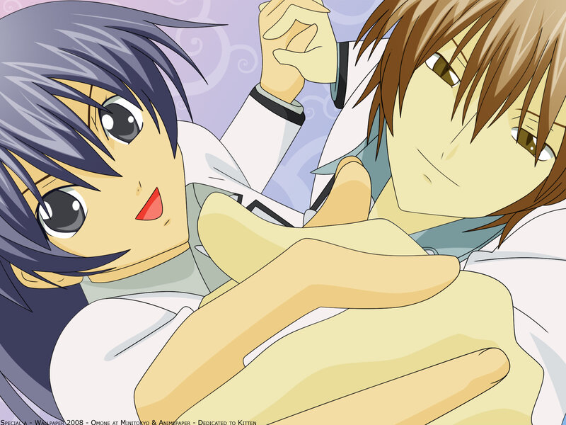 Two Anime Characters in Bed