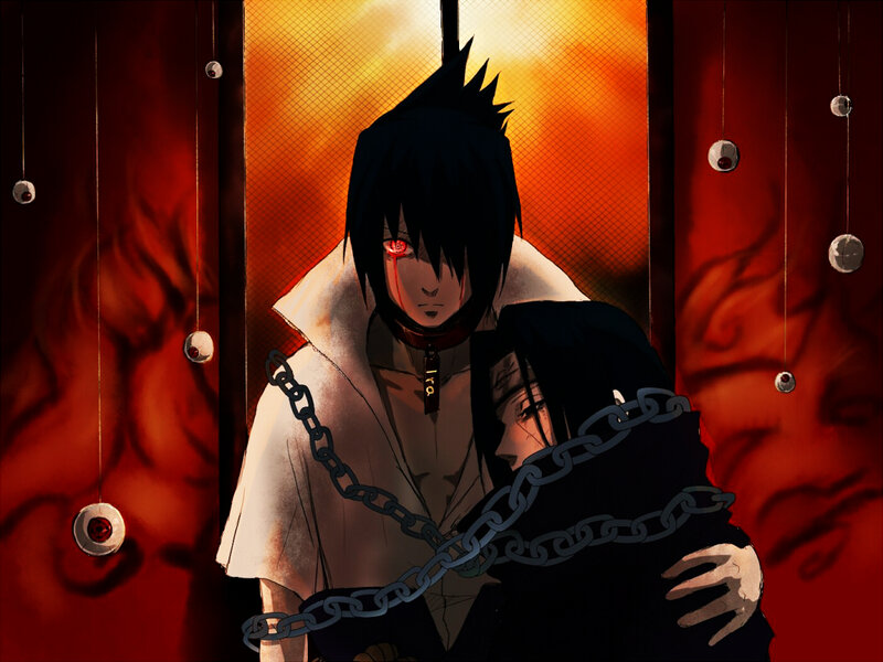 Two Anime Characters in Chains