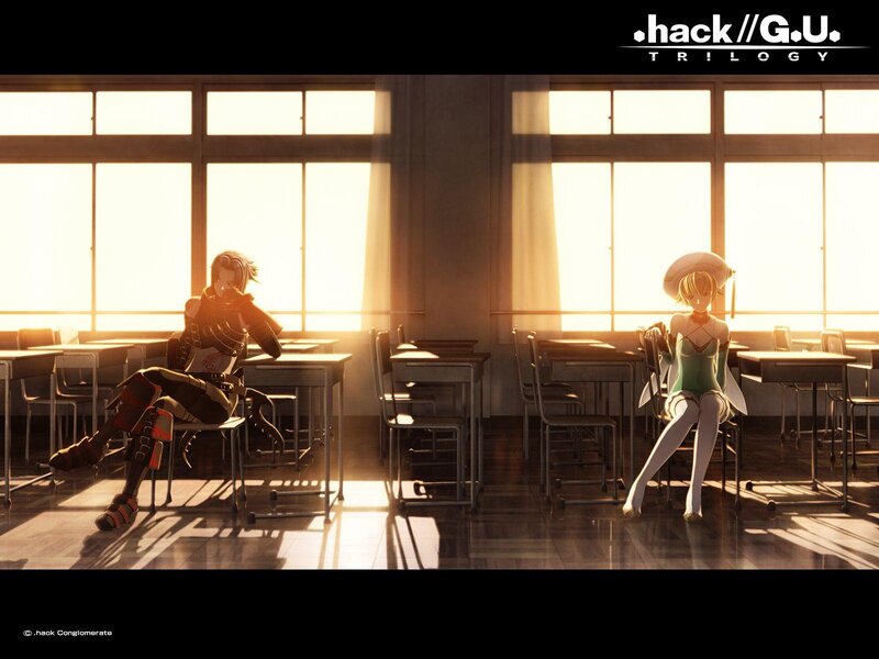 Two Anime Characters in Classroom — Brown