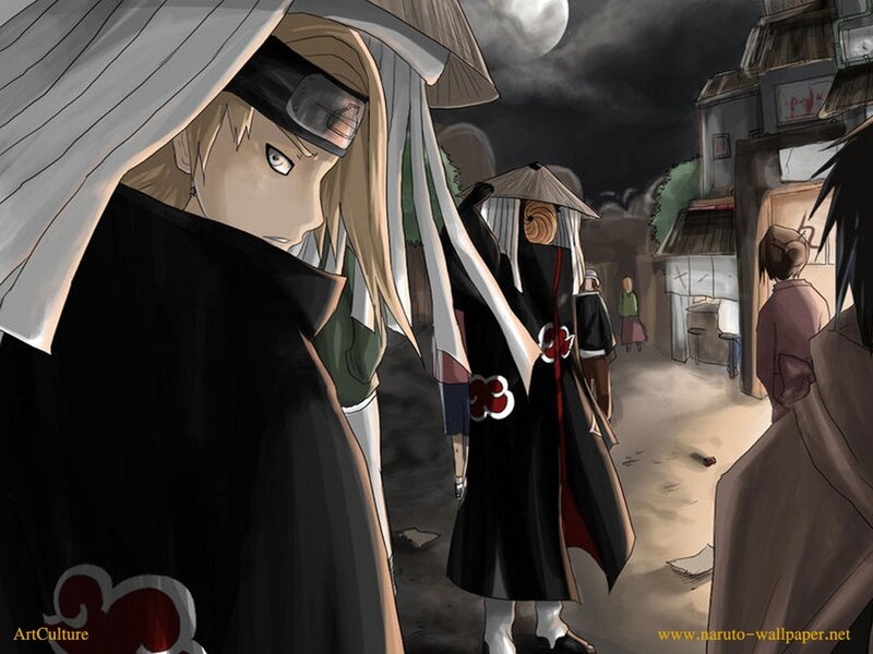 Two Anime Characters in Cloaks