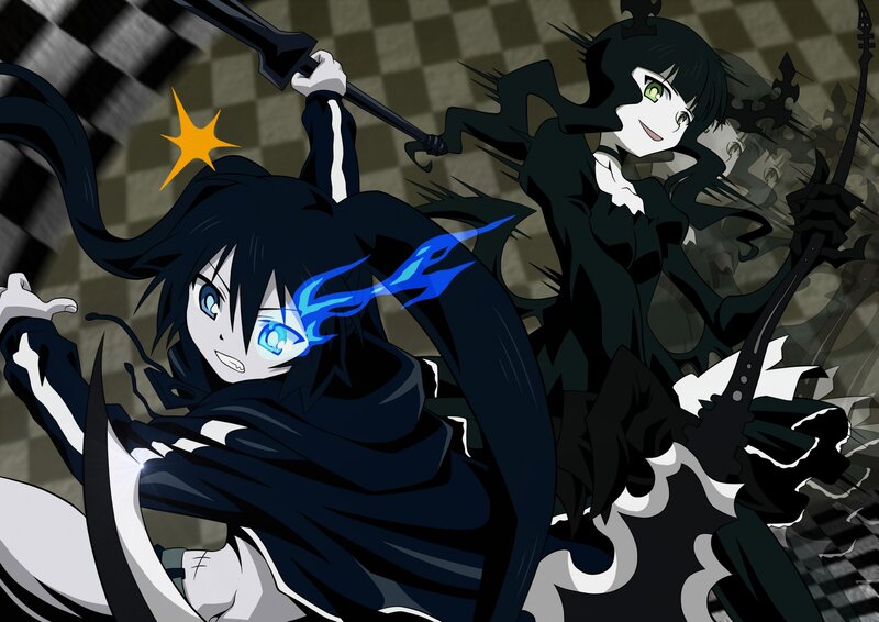 Two anime characters in combat