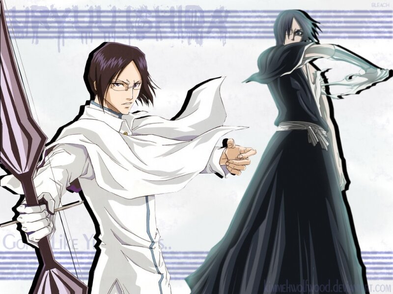 Two Anime Characters in Combat — White, Dramatic, Sword
