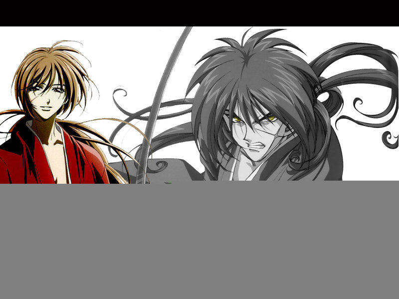 two anime characters in conflict