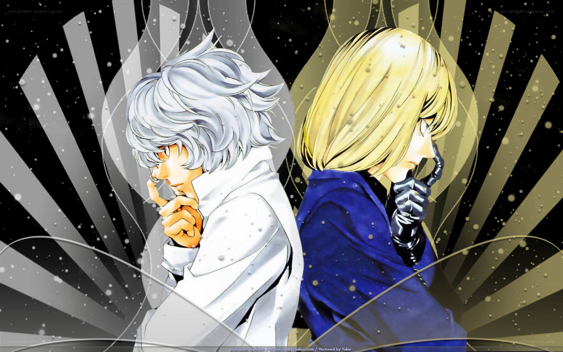 two anime characters in contemplation