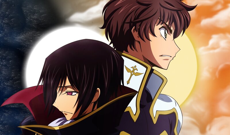two anime characters in contrast