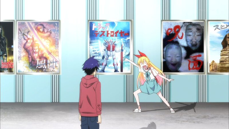 Two Anime Characters in Hallway