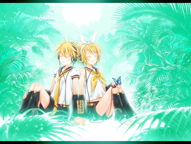 Two Anime Characters in Jungle