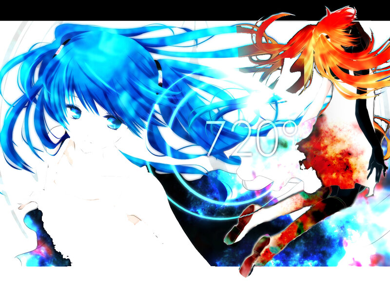 Two Anime Characters in Motion — Blue