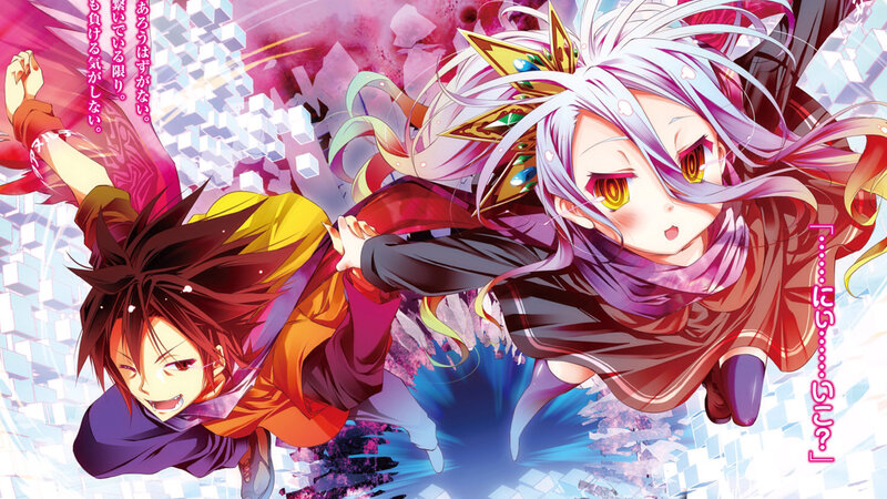 Two Anime Characters in Motion — Purple, Dynamic, Energetic