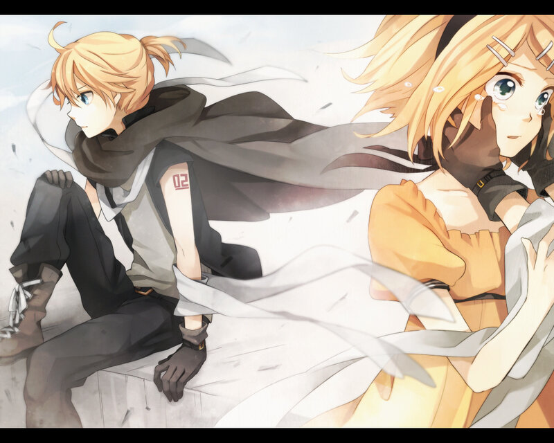 two anime characters in motion