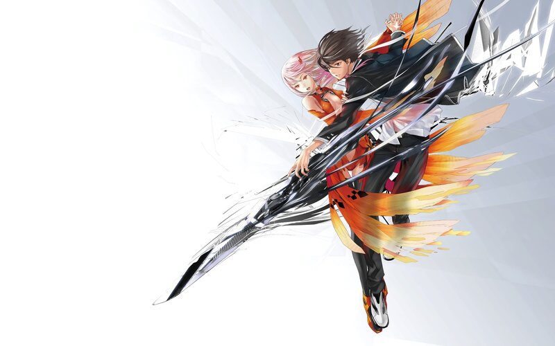 Two Anime Characters in Motion — White, Dynamic