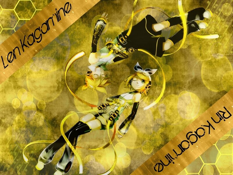 Two Anime Characters in Motion — Yellow