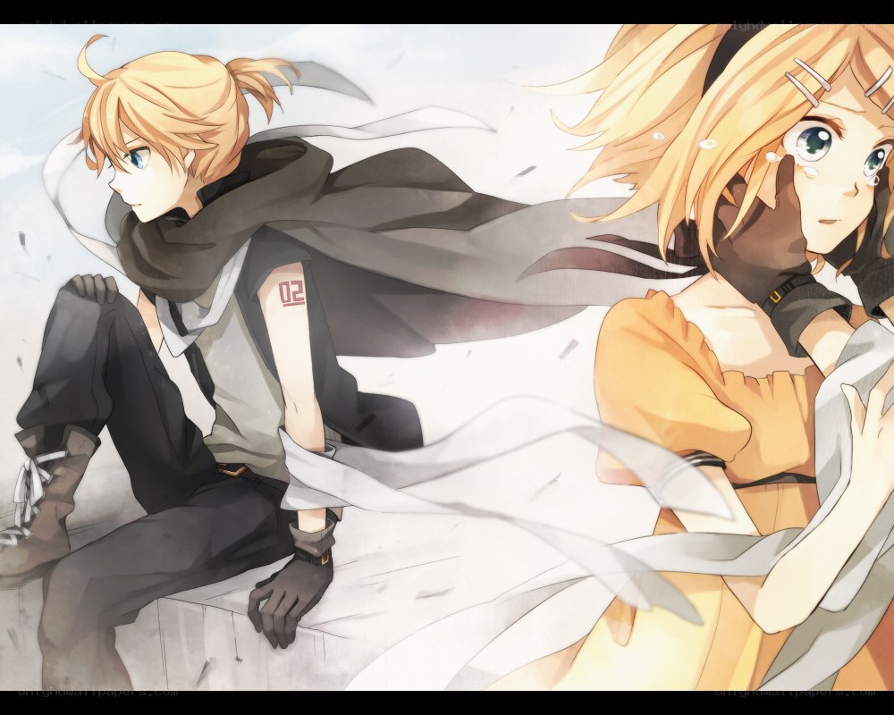 two anime characters in motion