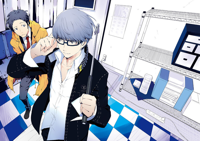 Two Anime Characters in Room — Blue