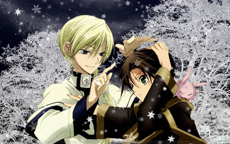 Two Anime Characters in Snow — White, Calm