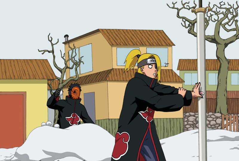 Two Anime Characters in Snow — White, Cold