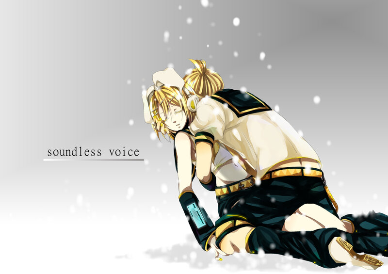 Two Anime Characters in Snow — White, Melancholic
