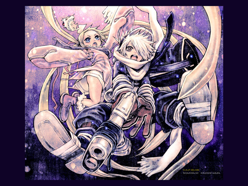 Two Anime Characters in Space — Purple