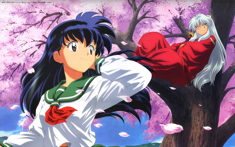 Two Anime Characters in Tree