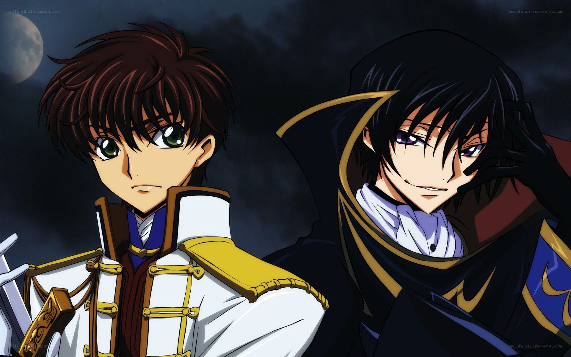 Two anime characters in uniform