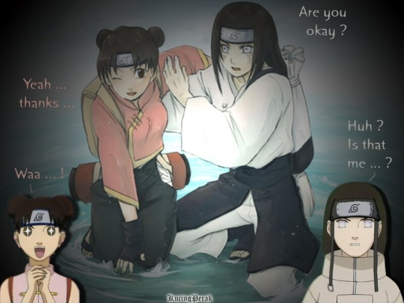 Two Anime Characters in Water — Blue