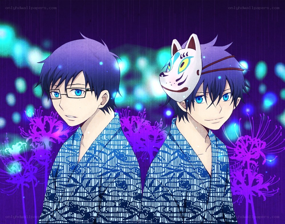 Two anime characters in yukata