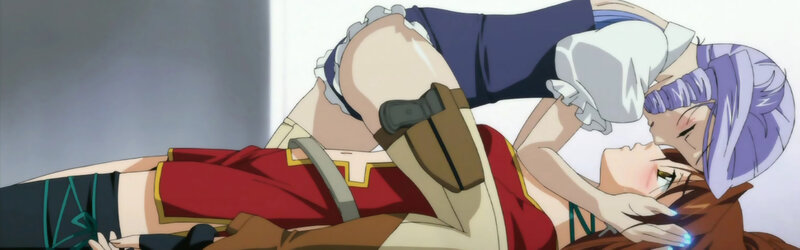 Two Anime Characters Kissing — Red, Intimate