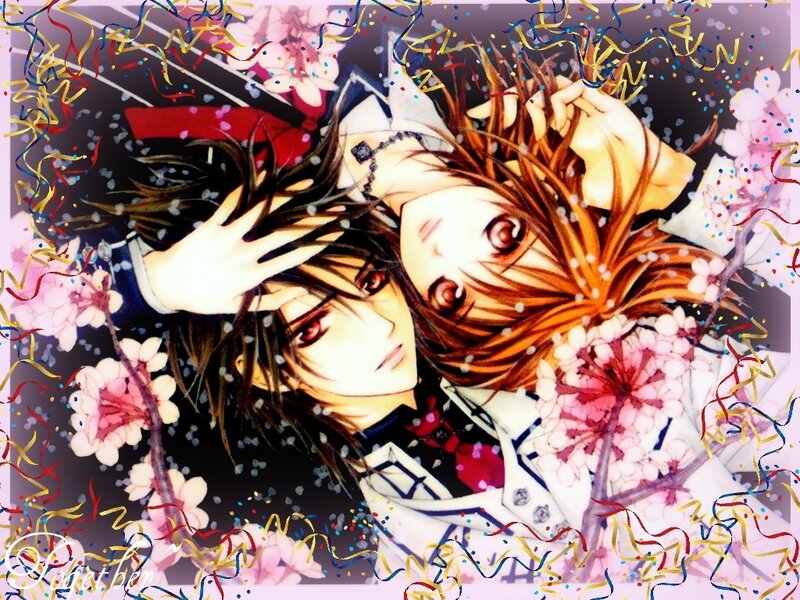 Two Anime Characters Lying — White