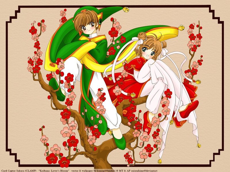 Two Anime Characters on a Tree