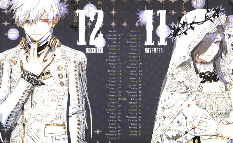 Two Anime Characters on Calendar