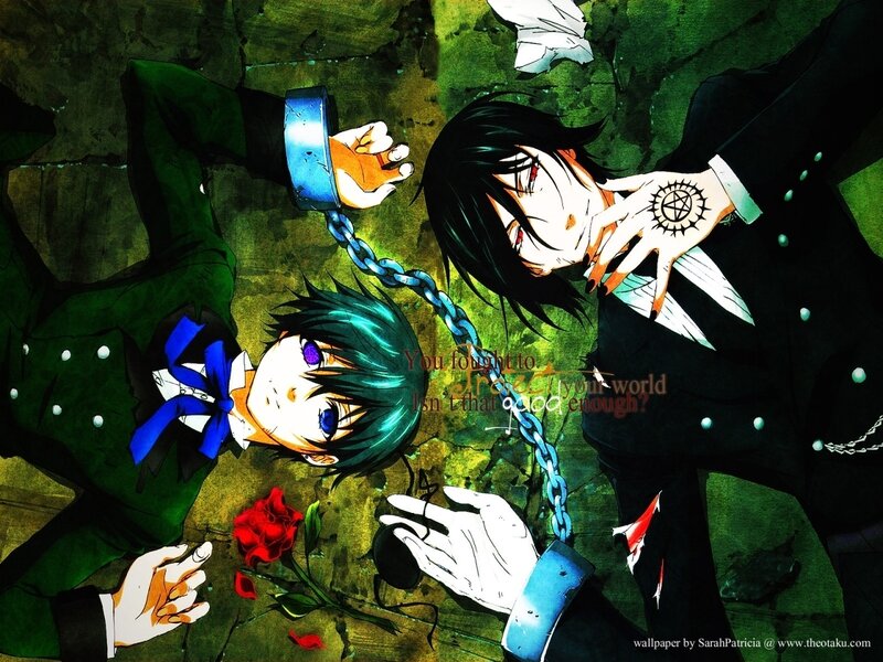 Two Anime Characters on Ground