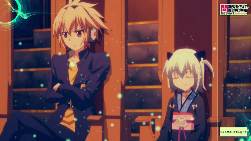 Two Anime Characters — Orange, Calm, Night