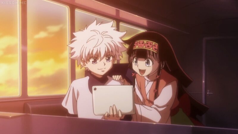 Two Anime Characters — Orange, Calm, Sunset